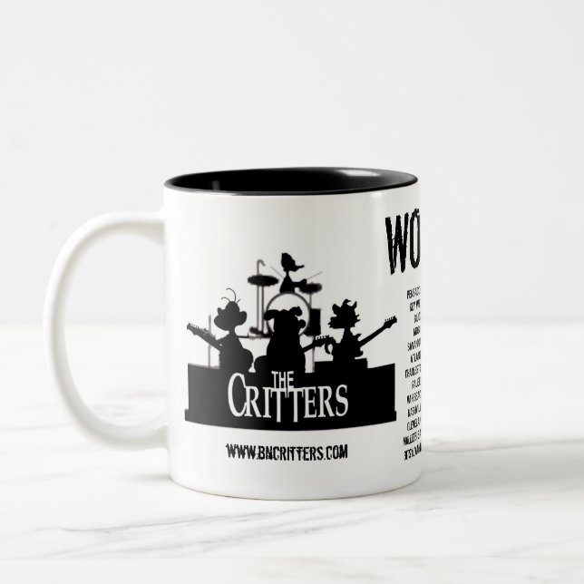 Bicolor ¡Los Critters!  TAZA (izquierda) (Izquierda)