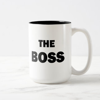 Bicolor Los lados duales de la taza de Boss