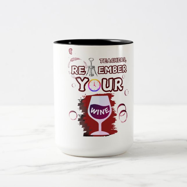 Bicolor Los profesores recuerdan tu taza de vino (Centro)