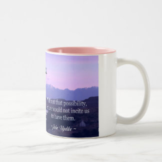 Bicolor Los sueños ComeTrue taza o taza de café