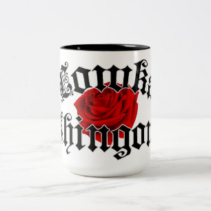 Bicolor Lowka Chingona taza de té