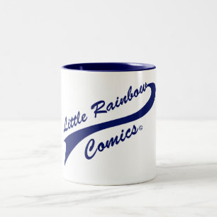 Bicolor LRC: Taza azul del logotipo del béisbol