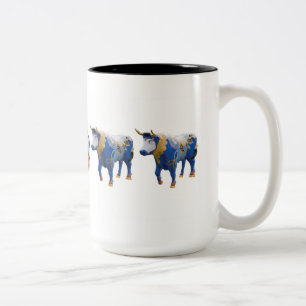 Bicolor "Lucas el buey céltico" taza de 15 onzas