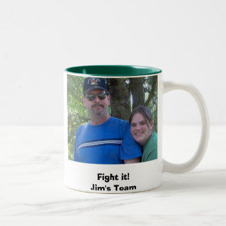 Bicolor ¡Lúchelo! El equipo de Jim - taza de café