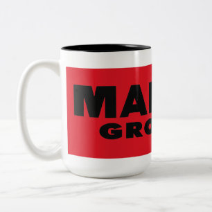 Bicolor Mahler acanala la taza