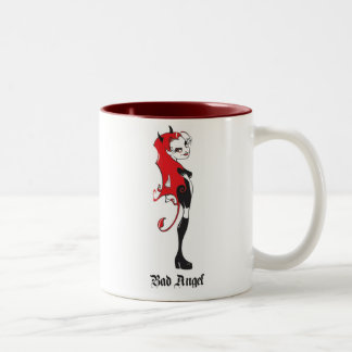 Bicolor Mala taza del ángel