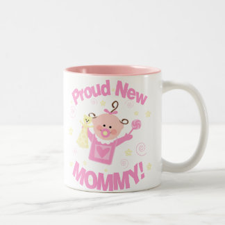 Bicolor Mamá de la primera vez de la taza de café de la
