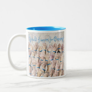 Bicolor Manos para la taza de café de Cammy