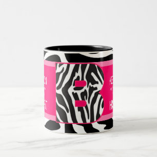 Bicolor "MANTÉN LA CALMA O TIENE UN ATAQUE DE RABIA" Taza