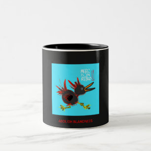 Bicolor MERC ESTÁ EN las 11 onzas RETRA. taza del dos-tono