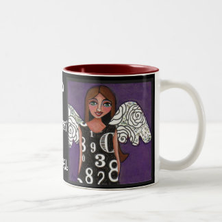 Bicolor MI ÁNGEL AFORTUNADO - taza bendecida del ángel