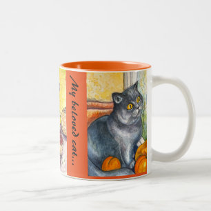 Bicolor Mi gato querido - taza de café