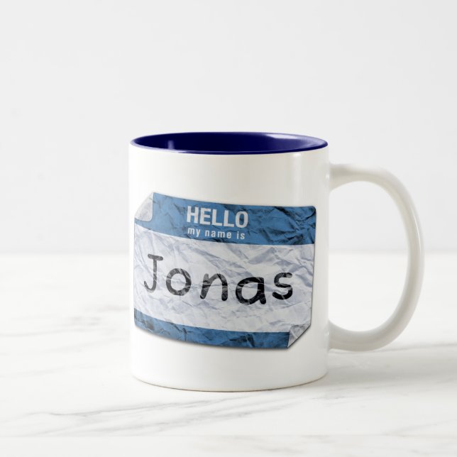 Bicolor mi nombre es taza de Jonas (Derecha)