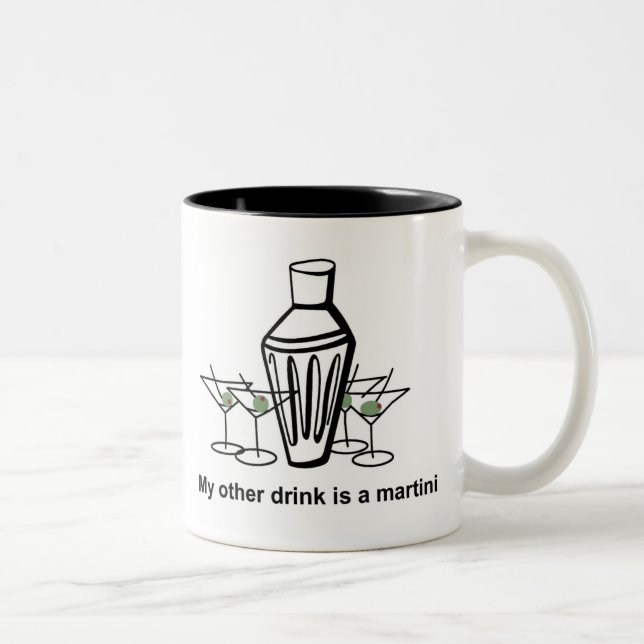 Bicolor Mi otra bebida es un martini - taza (Derecha)