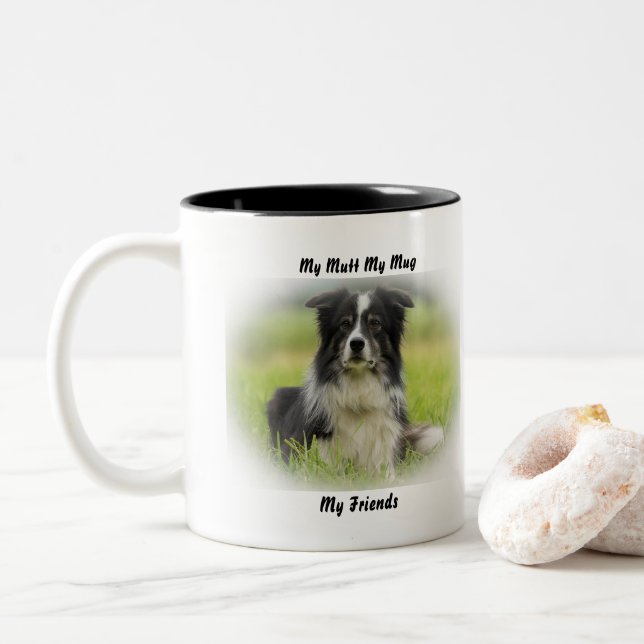 Bicolor Mi Perro Mi Taza Mis Amigos. (Con donut)