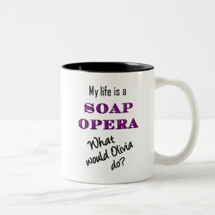 Bicolor Mi vida es una telenovela Olivia y taza de Natalia