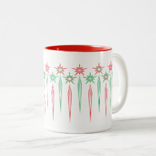Bicolor Mid Mod Icicles Classic 11oz. Taza