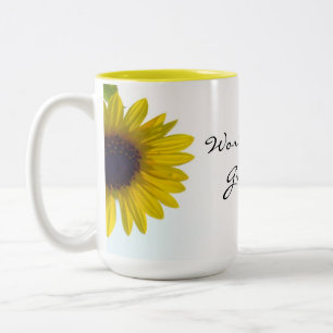 Bicolor Mirar a escondidas taza de la abuela del mundo del