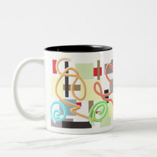 Bicolor modelo de la taza
