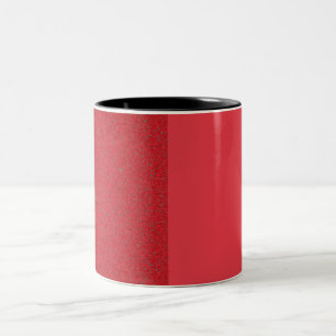 Bicolor Moderna taza de Personalizado rojo de tomate divid