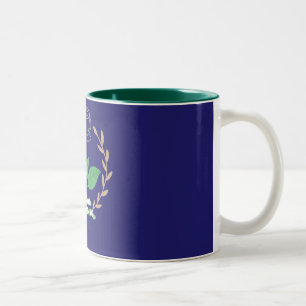 Bicolor Mug de diseño de la taza de té "Buenos días"