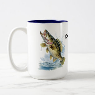 Bicolor Mug de papá con taza de Bass 15oz