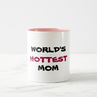 Bicolor MUNDO, MÁS CALIENTE, taza de café de la MAMÁ