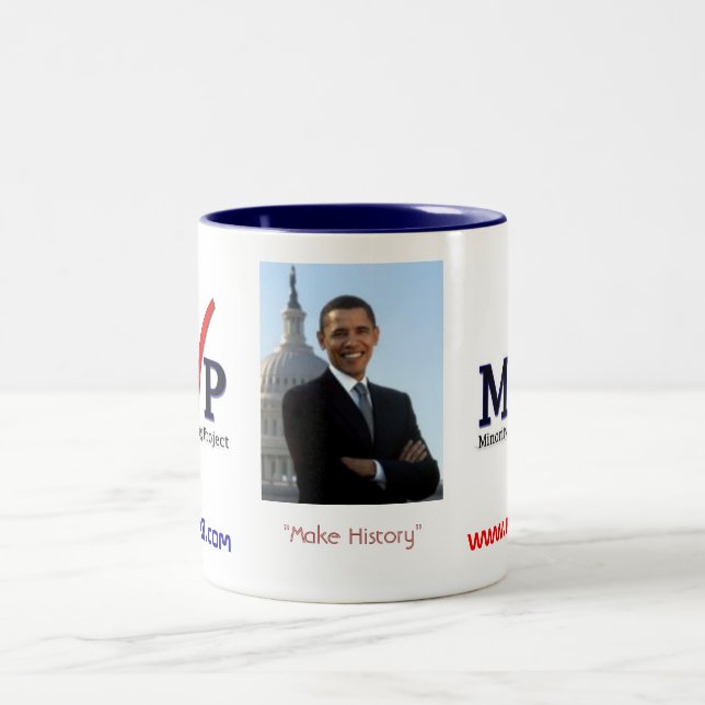 Bicolor MVP - Taza de Barack Obama (Centro)