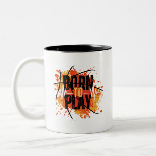 Bicolor Nacido para Jugar – Taza para Gamer y Atleta con P