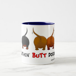Bicolor Nada empalma la taza de los Doxies