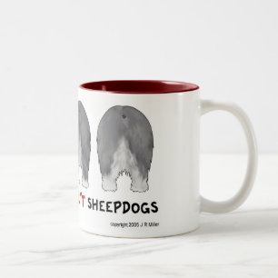 Bicolor Nada empalma la taza de los perros pastor