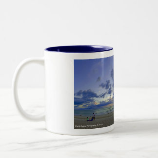 Bicolor Nápoles, taza de café de la playa de FL