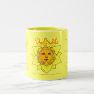 Bicolor Narciso soleado - taza de dos tonos #3 (amarillo)