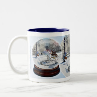 Bicolor Navidad azul - taza