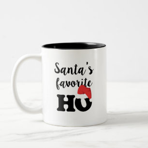 Bicolor Navidad divertido de la taza de café del favorito