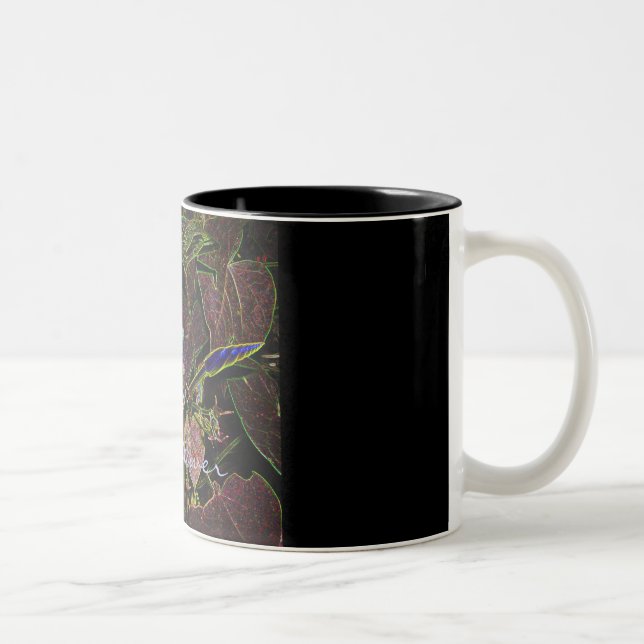 Bicolor Negro de la taza de Moonflower (Derecha)