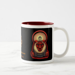 Bicolor Negro de la taza de Sekhmet, 11oz.