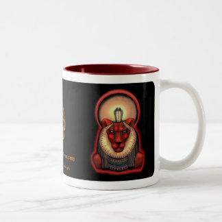 Bicolor Negro de la taza de Sekhmet, 11oz.