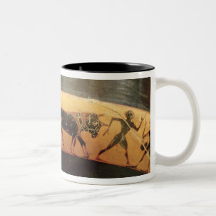 Bicolor Negro-figura taza del ático