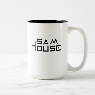Bicolor Negro taza del Dos-Tono de 15 onzas