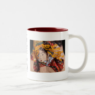 Bicolor Nieve, después de la taza de Kunisada
