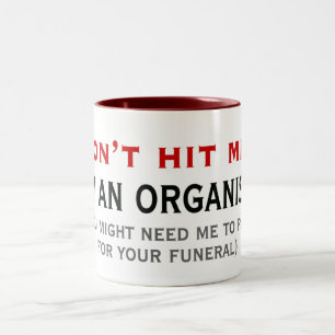 Bicolor No golpee una taza del organista