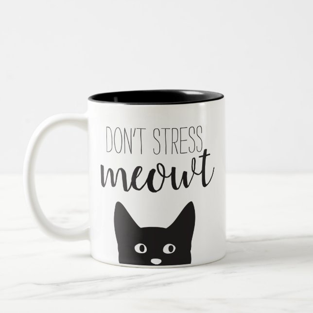 Bicolor No subraye la taza de Meowt (Izquierda)