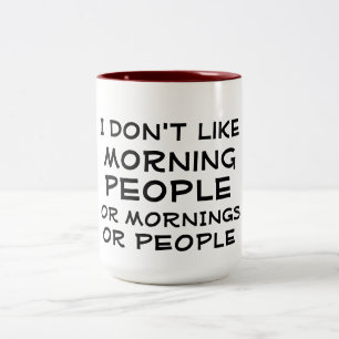 Bicolor no tengo gusto de diseño divertido de la taza de
