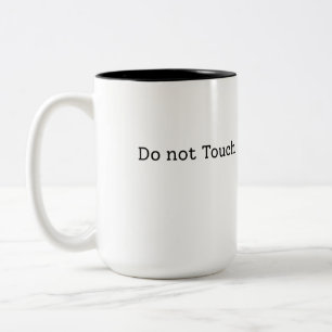 Bicolor No toque la taza de café de dos tonos