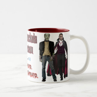 Bicolor Nobama Halloween - taza de Barackula y de
