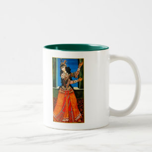 Bicolor Norooz Mubarak. Taza persa del regalo del Año
