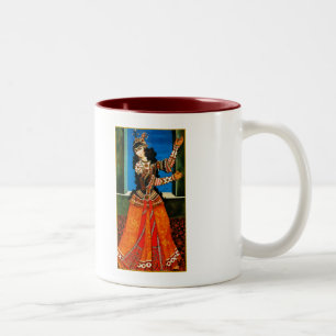 Bicolor Norooz Mubarak. Taza persa del regalo del Año