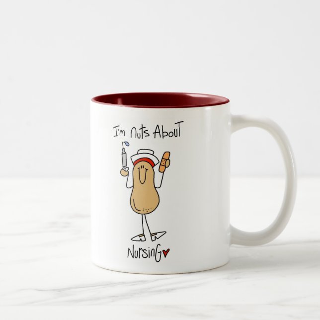 Bicolor Nueces sobre la taza de la enfermería (Derecha)