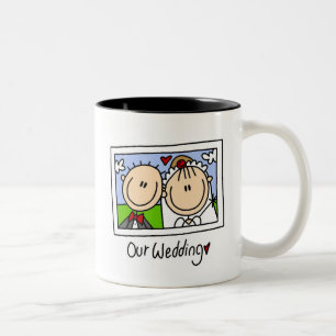 Bicolor Nuestra taza de la boda